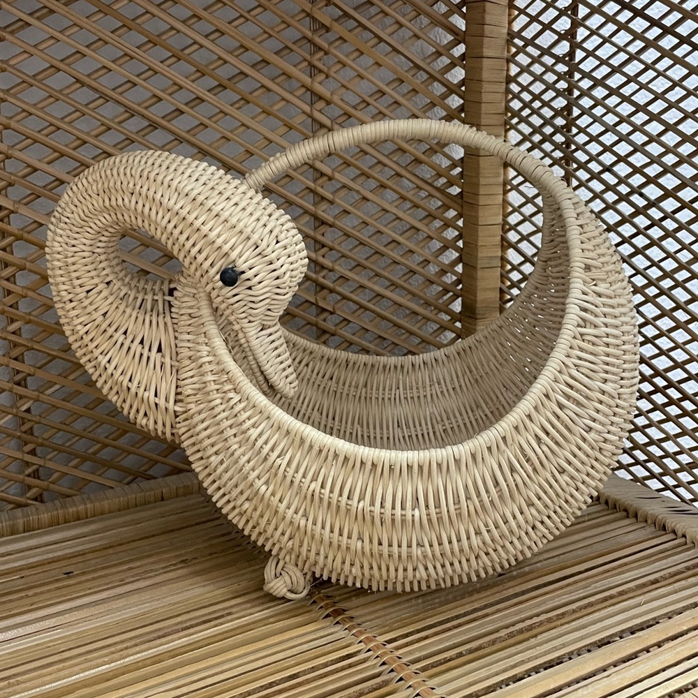 Vintage Goose Basket